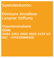  Spendenkonto - Dimicare Anneliese Langner Stiftung